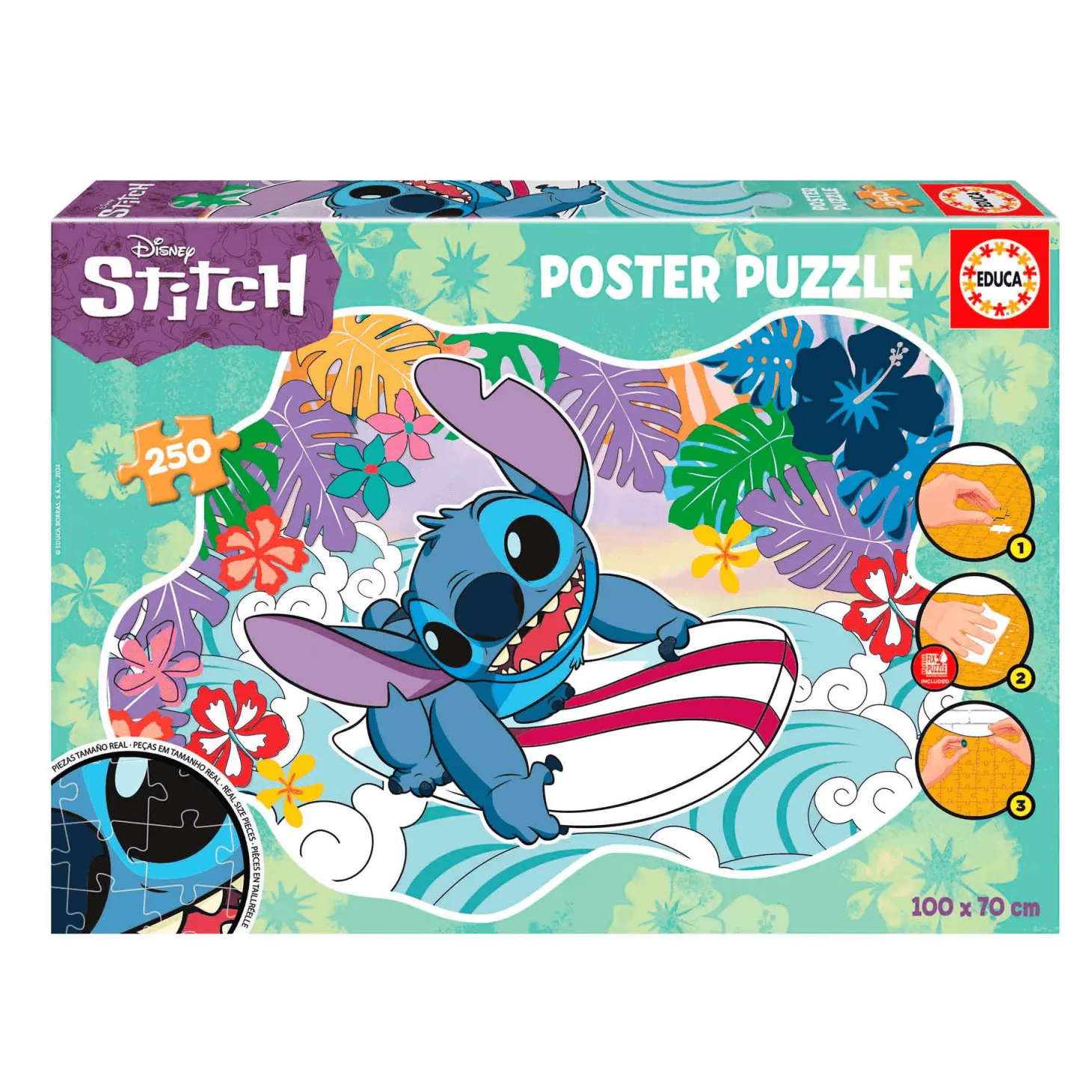 Educa Puzzle 250 Stitch Poster Puzzle