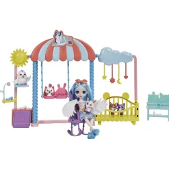 Enchantimals Baby BFFs Guardería Starley Stork Muñeca y set 4 años