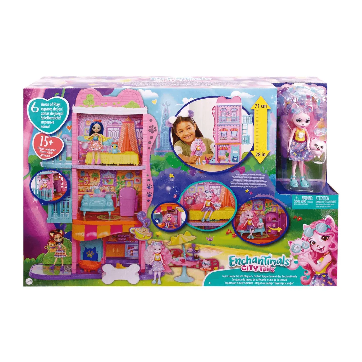 Enchantimals City Tails Apartamento de Palmer Pomeranian