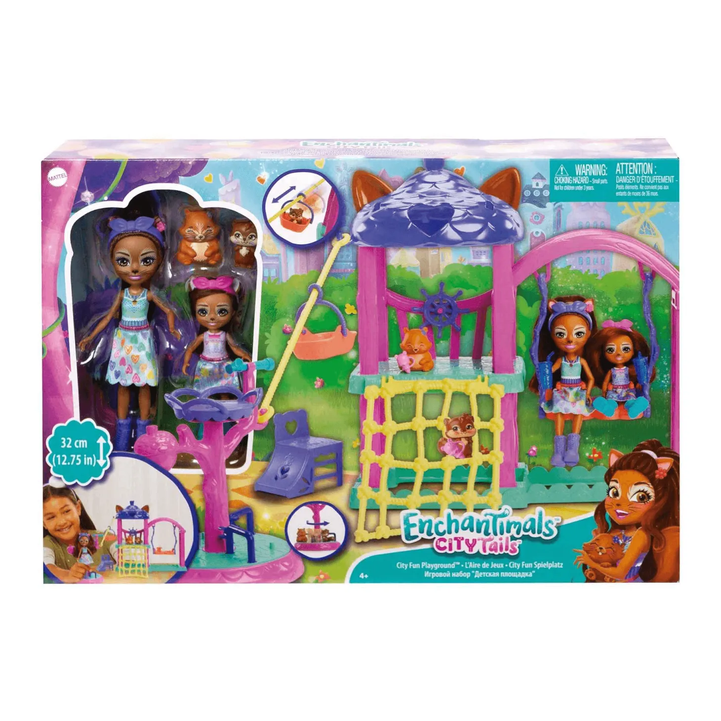 Enchantimals City Tails Parque de Juegos de Sabine Squirrel