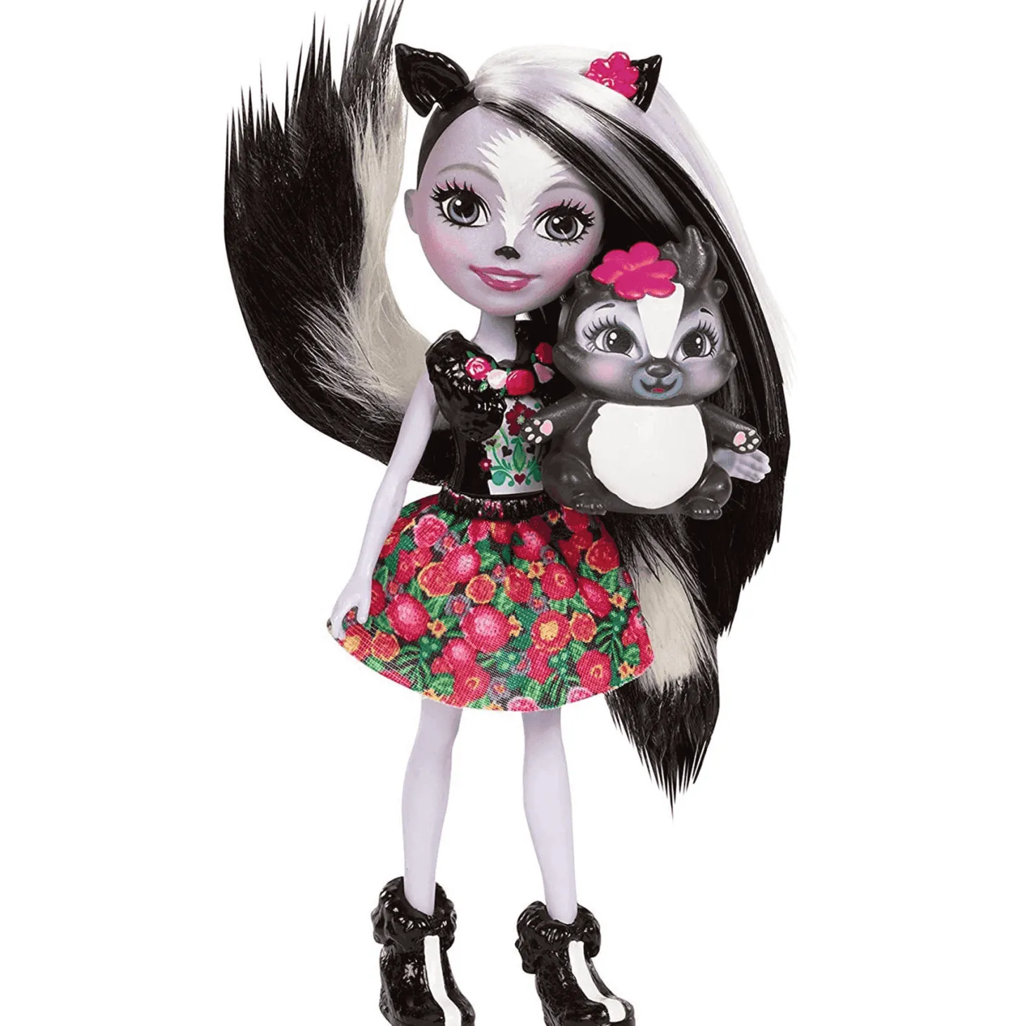 Enchatimals Muñeca Sage Skunk y Mascota Caper