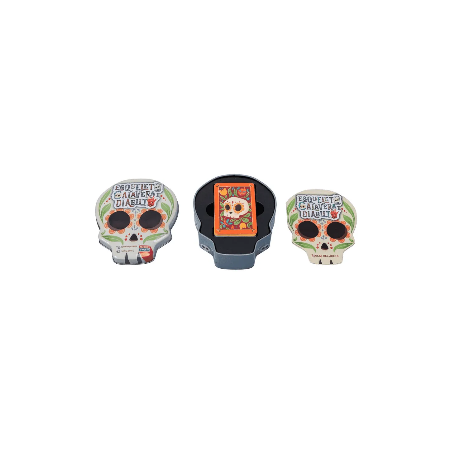 Esqueleto Calavera Diablito Juego de Cartas