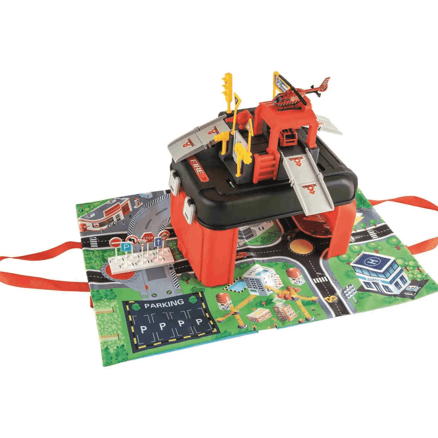 Estación Portátil de Emergencias 2 en 1 | Motor Planet Juguete Circuito de Coches