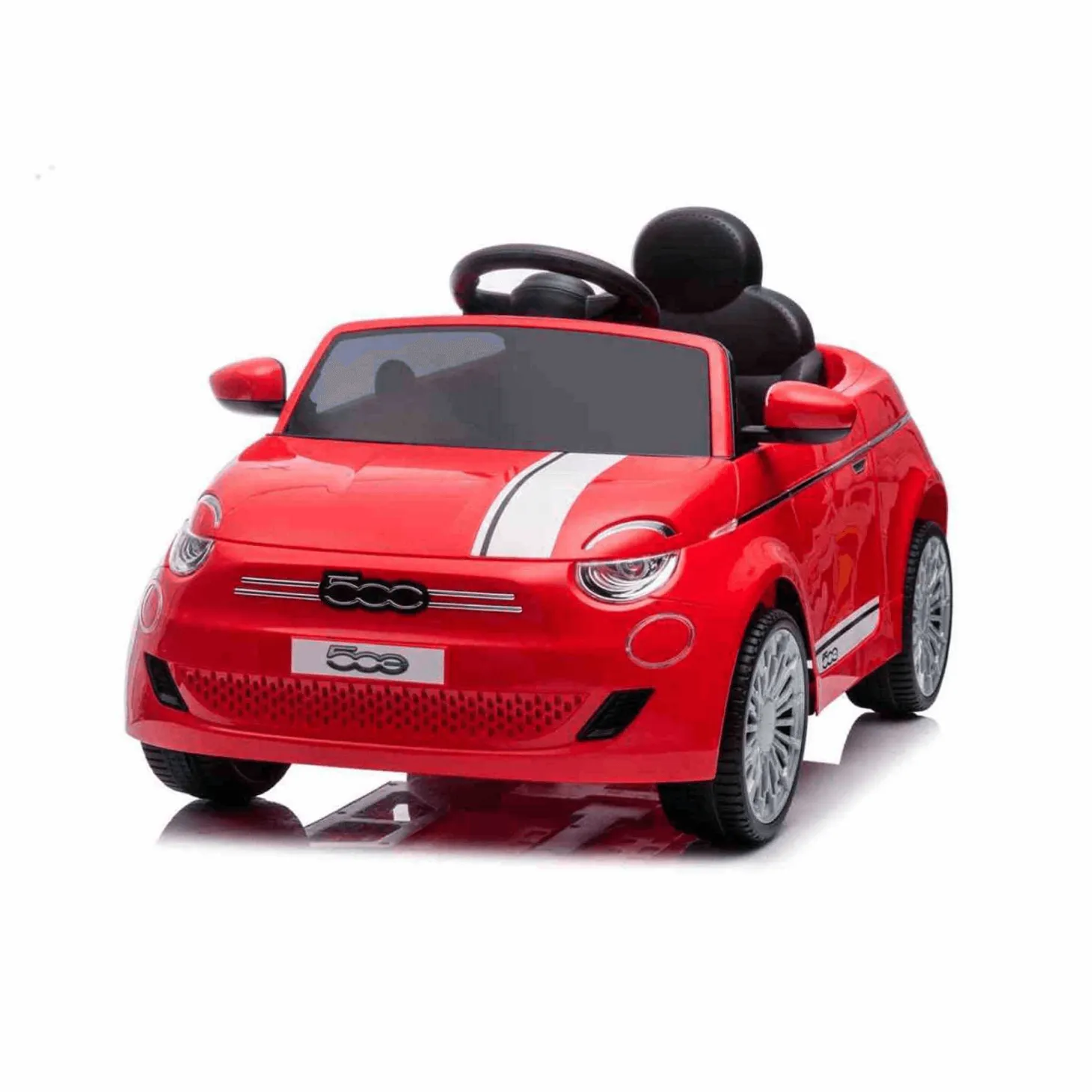 Fiat 500 Sport Coche Eléctrico Para Niños Rojo 6V