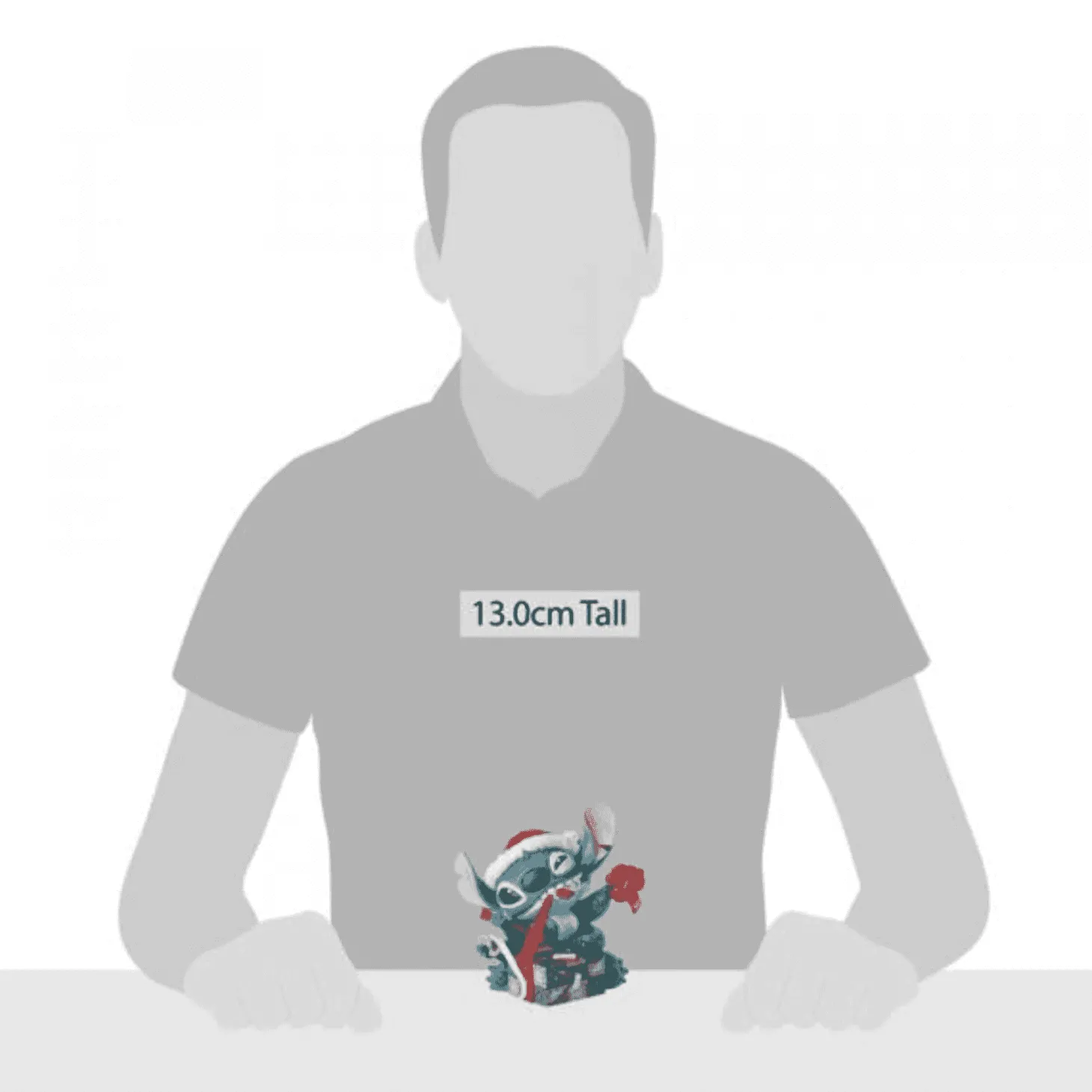 Figura de Stitch con Gorro de Santa Bad Wrap Disney Traditions