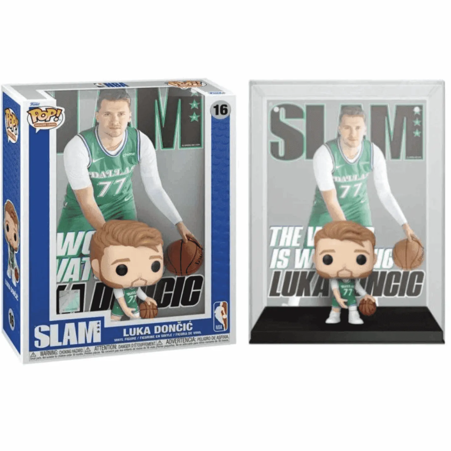 Figura Funko Pop NBA Cover Slam Luka Doncic - Ideal regalo para fanáticos del baloncesto.