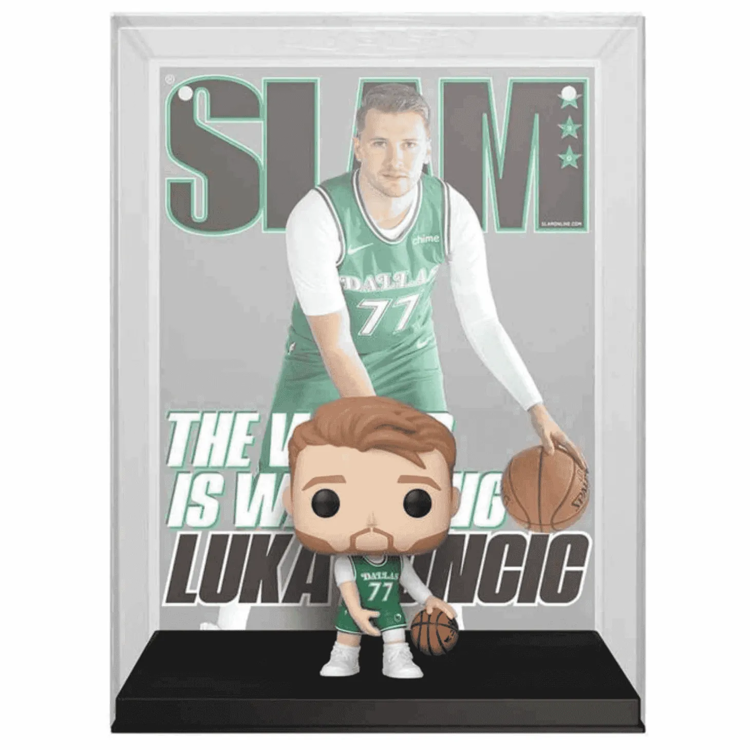 Figura Funko Pop NBA Cover Slam Luka Doncic - Ideal regalo para fanáticos del baloncesto.