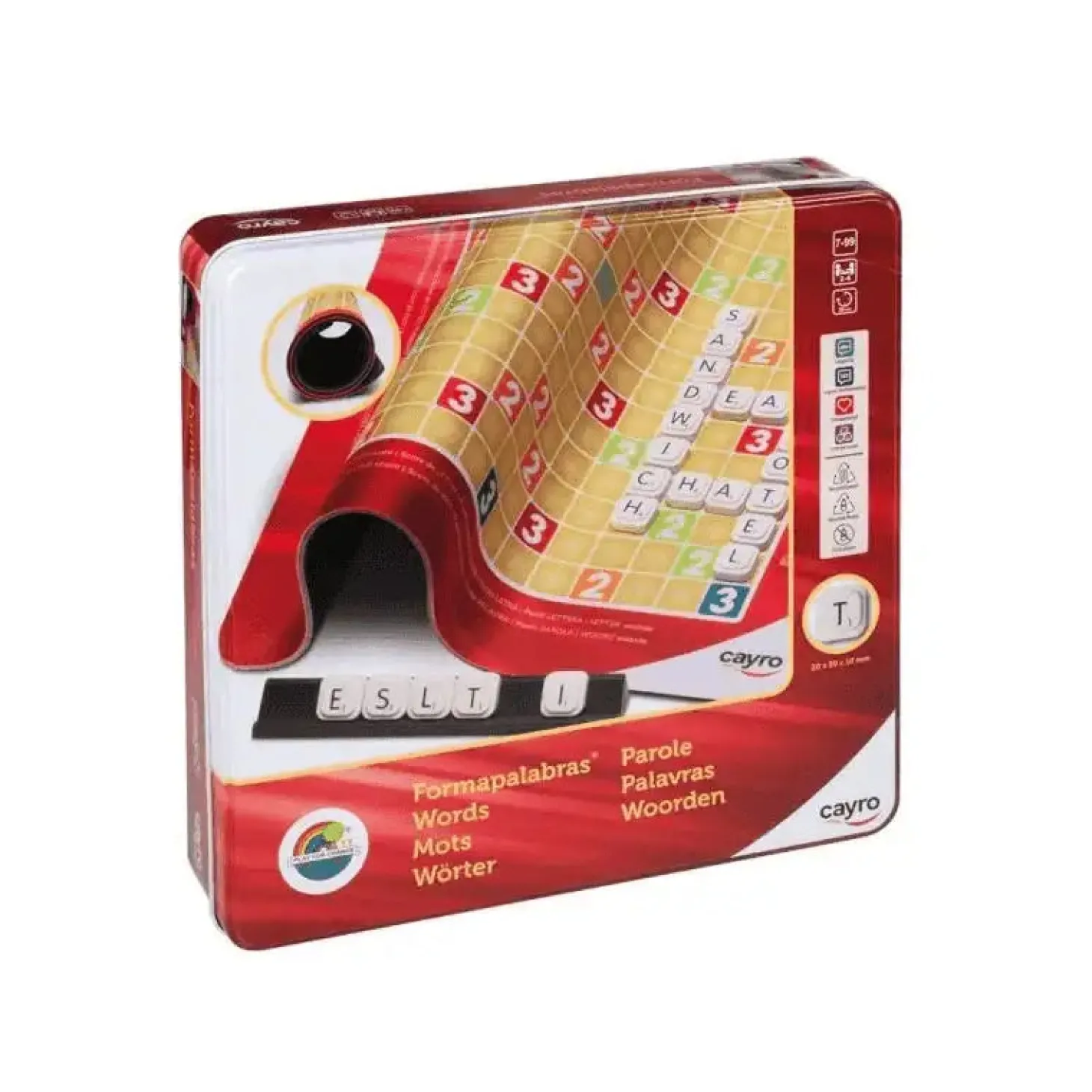 Formapalabras Metal Box – Juego de Palabras Cruzadas en Caja Metálica