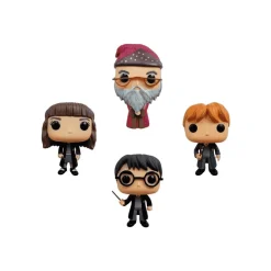Funko Harry Potter pack 4 figuras: Harry, Hermione, Dumbledorey Ron