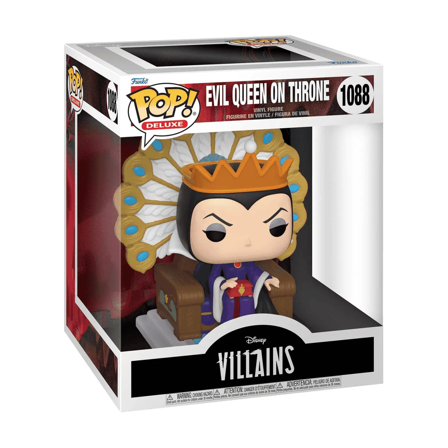 Funko POP Deluxe Villanos Figura Reina Malvada en el Trono