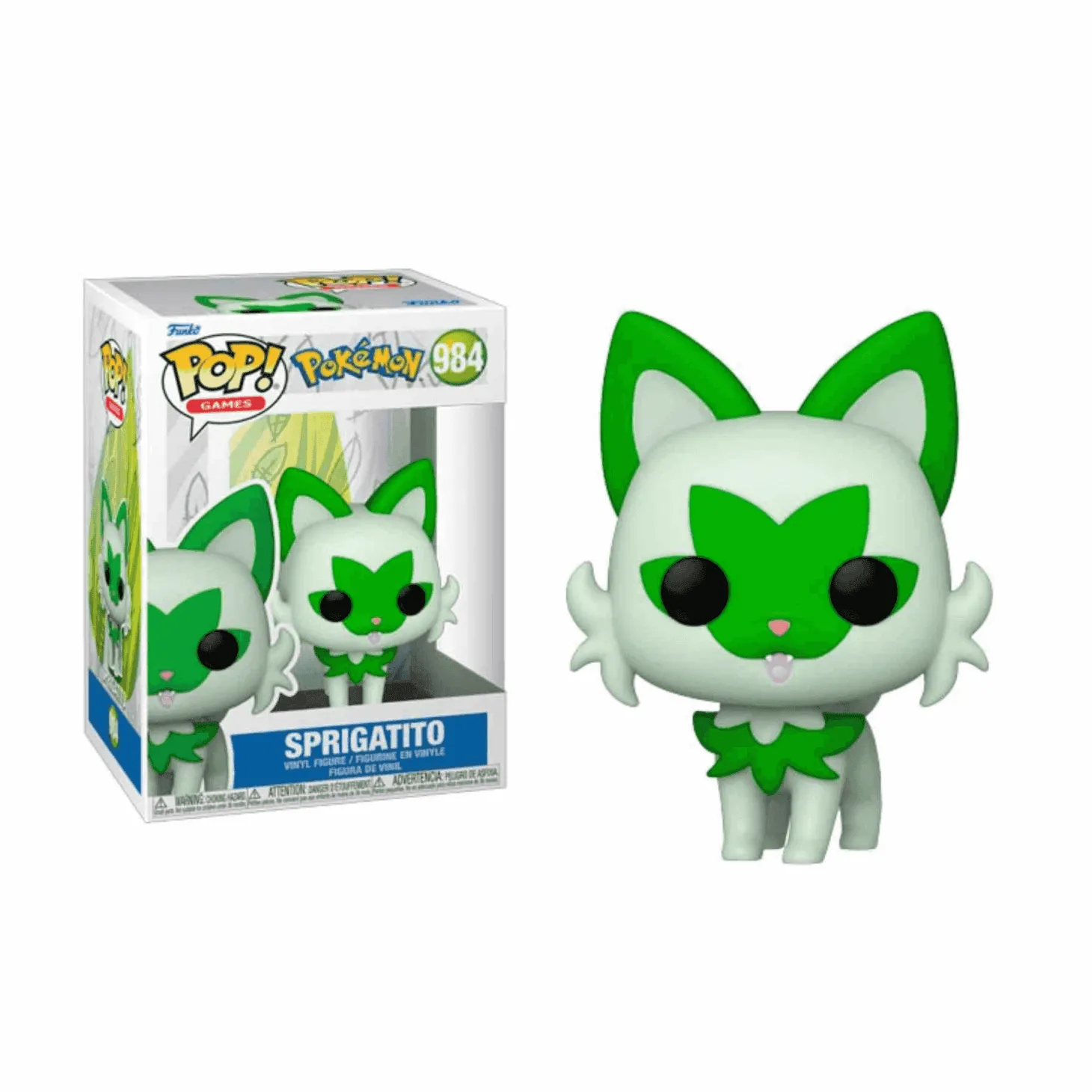 Funko Pop Games Pokemon Sprigatito - Figura Coleccionable Adorable