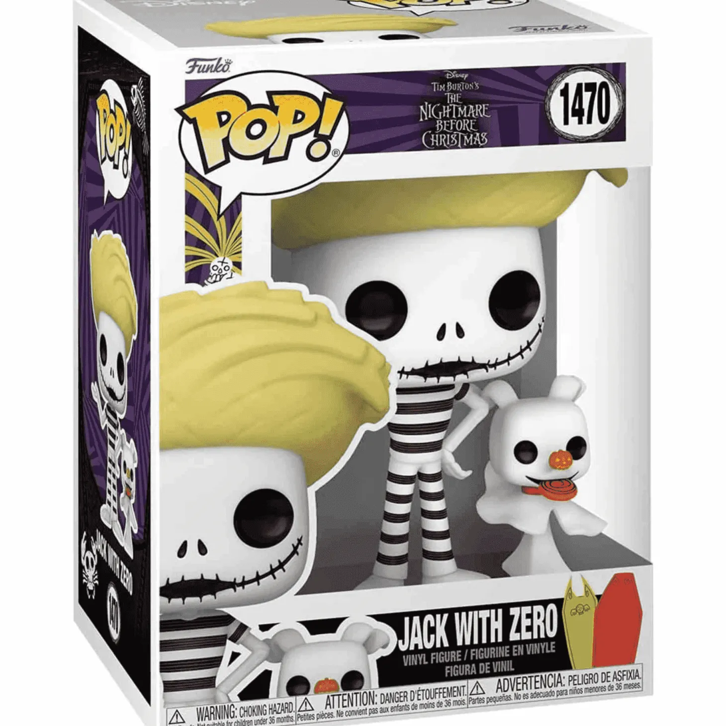 Funko Pop 'Jack Skellington con Zero' - Figura coleccionable de vinilo
