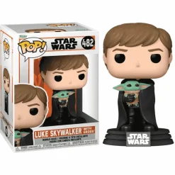 Funko Pop Star Wars Mandalorian Luke Child - Figura coleccionable detallada ideal para fans de Star