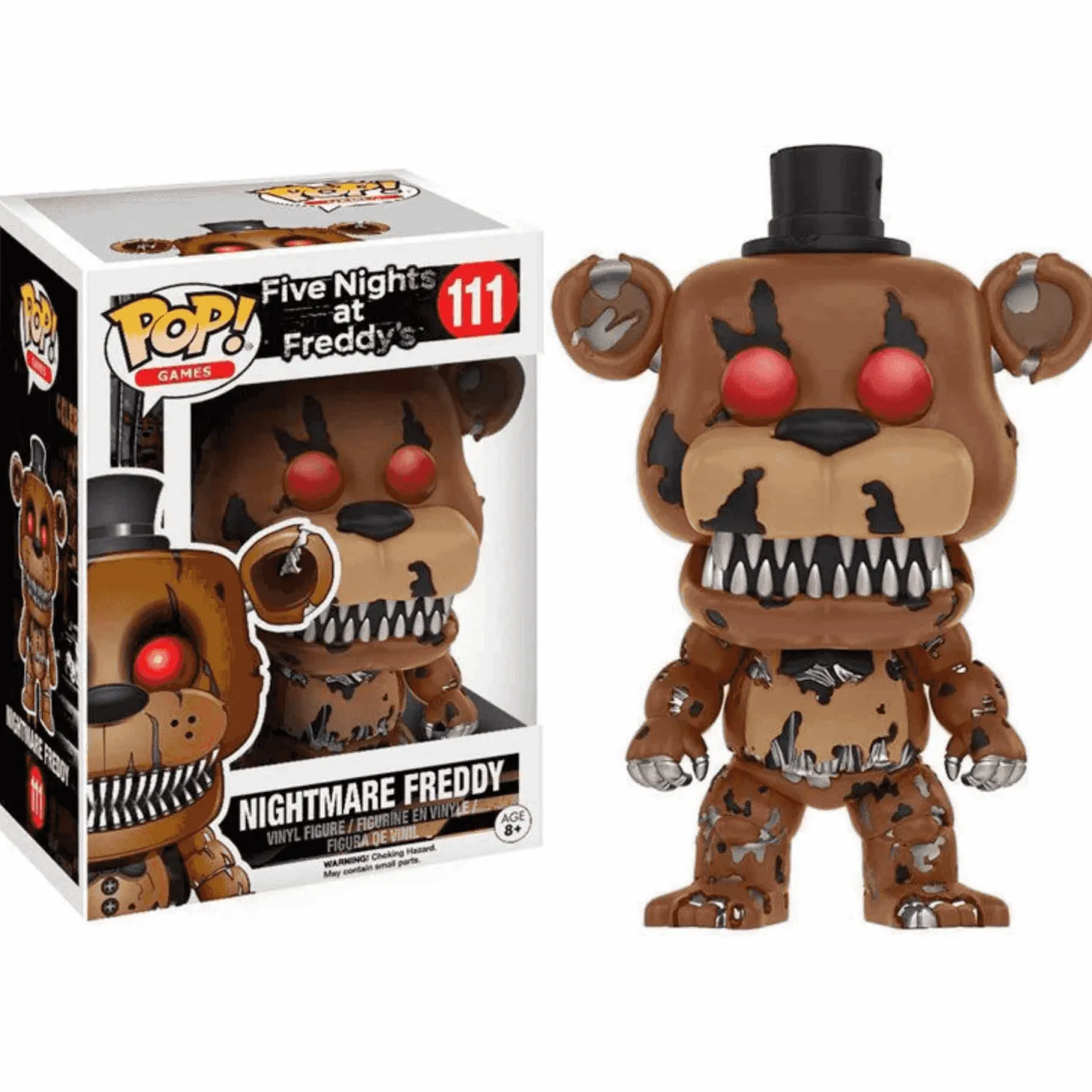 Funko Pop! Vinyl Games Fnaf Nightmare Freddy 3.75' ¡Ideal para fans de Five Nights at Freddy´s!
