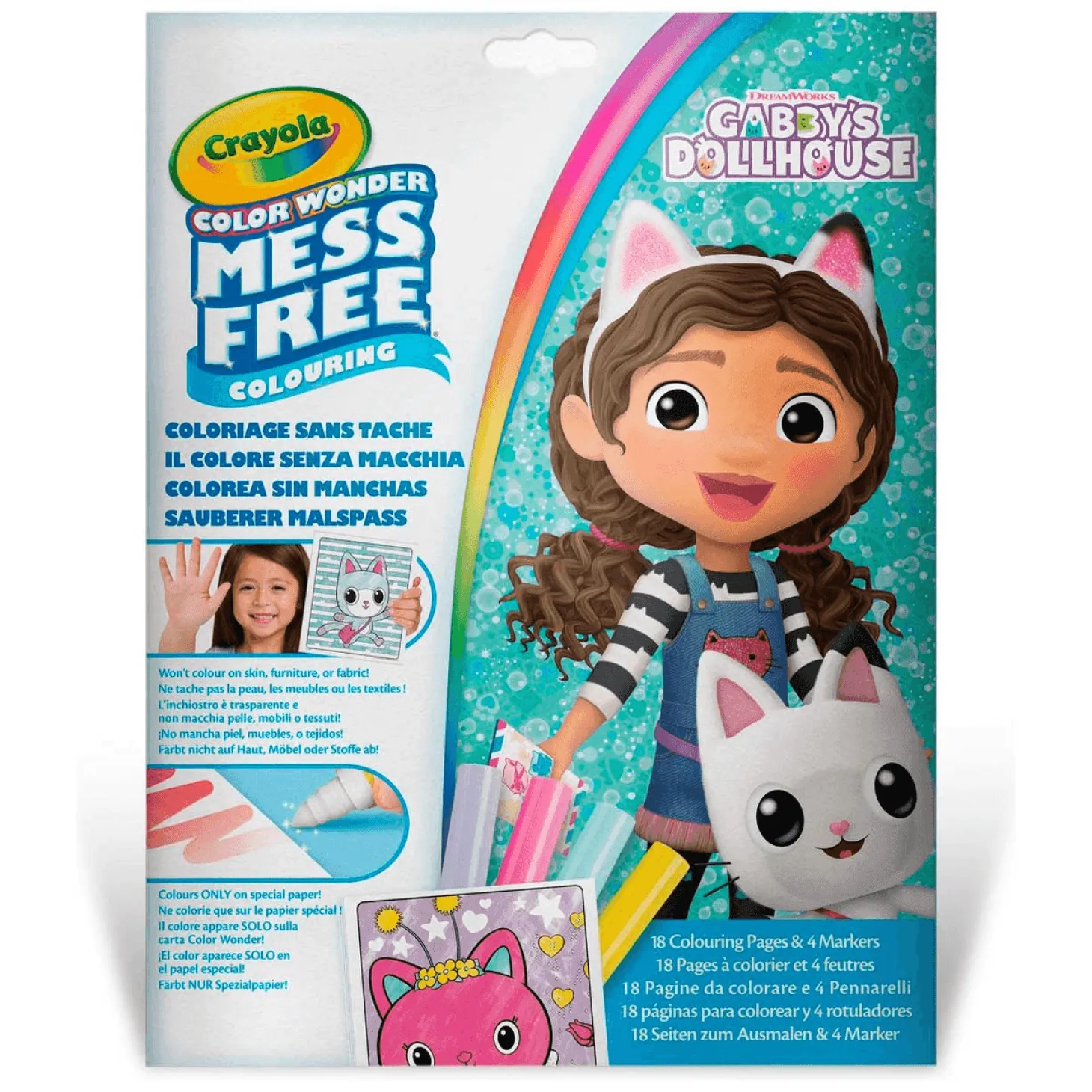 Gabby´S Crayola Color Wonder libro para colorear sin manchas