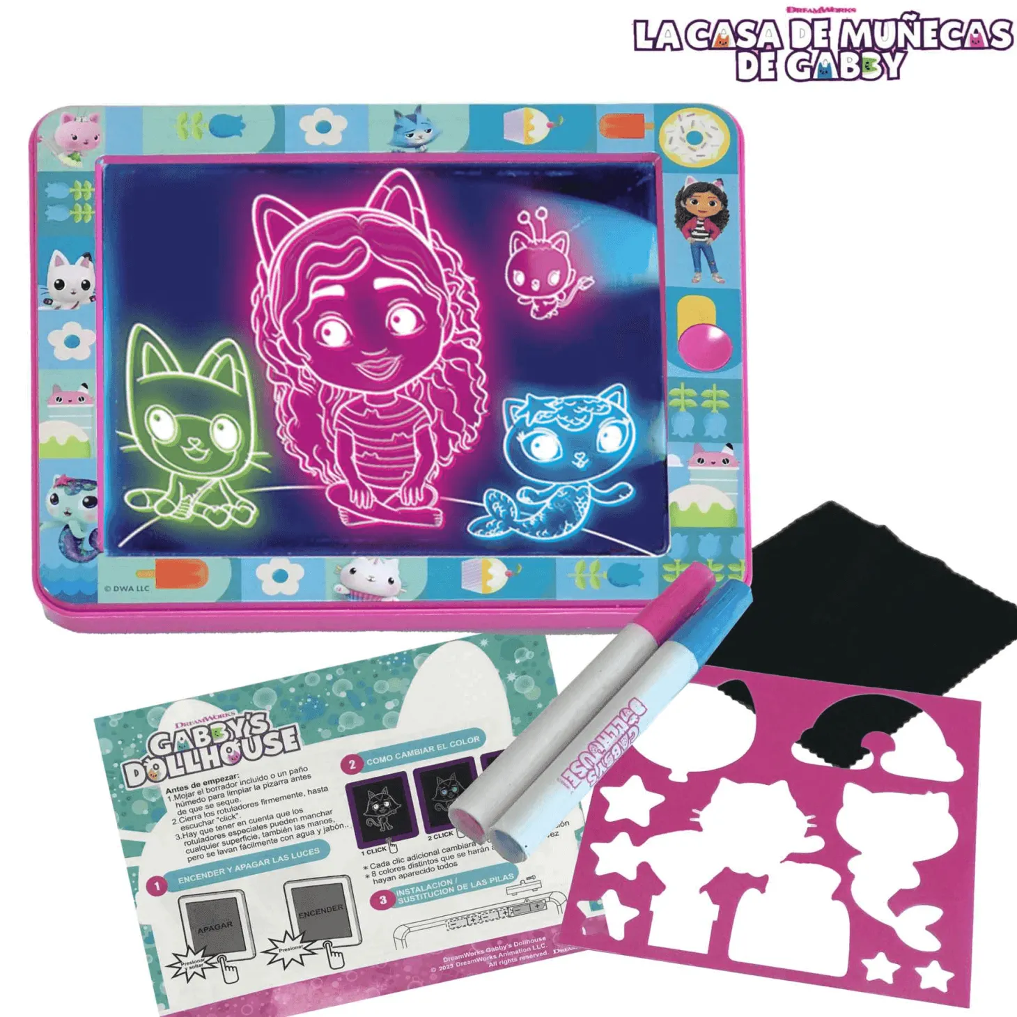 Gabbys Doll House Pizarra Mágica Luminosa