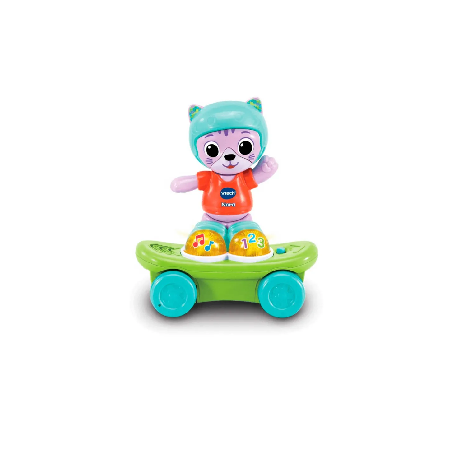 Gata interactiva infantil Nora la patinadora