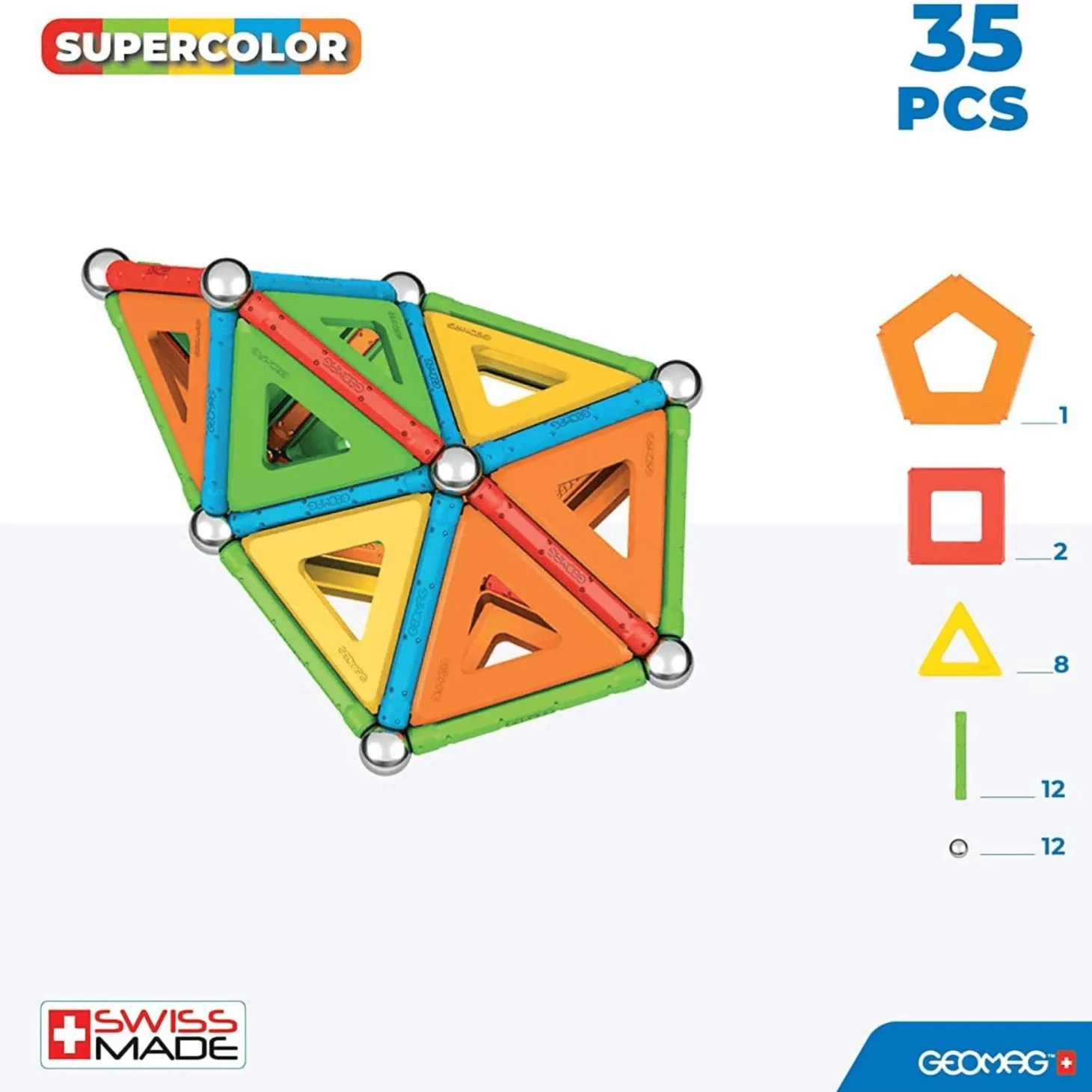 Geomag Green Supercolor 35 Piezas