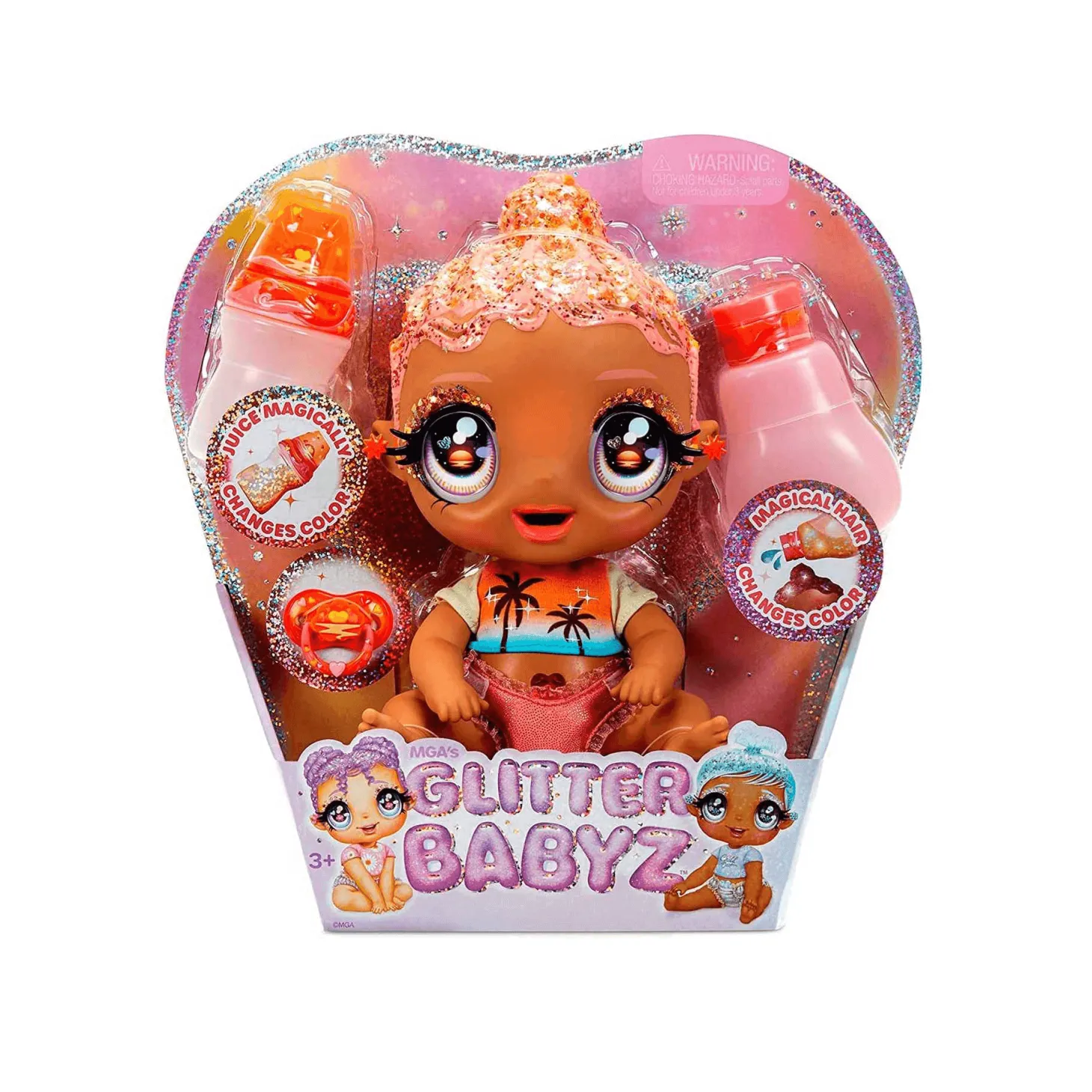 Glitter Babyz Muñeca Atardecer Coral