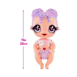 Glitter Babyz Muñeca Florecita Lila Wildboom