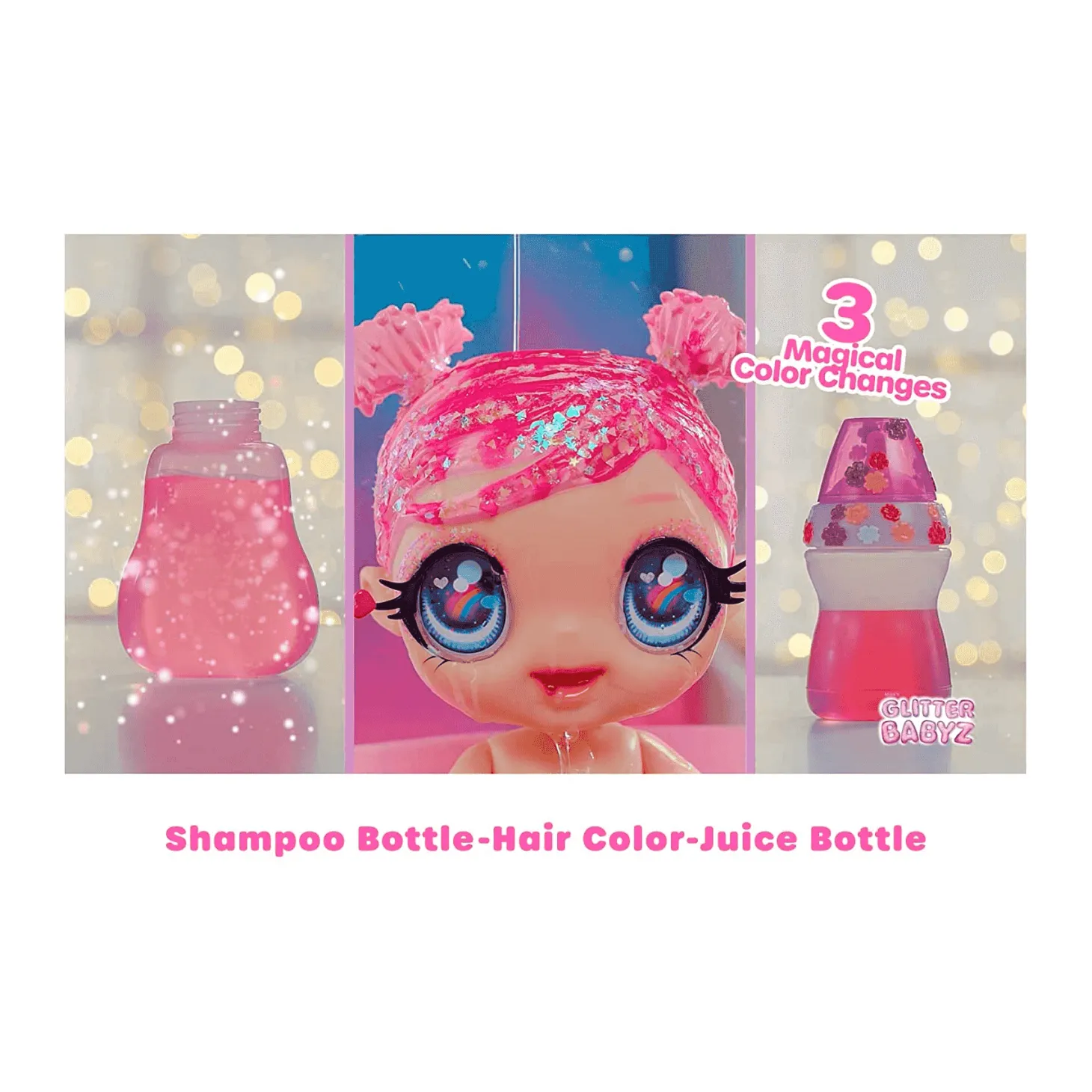 Glitter Babyz Muñeca Florecita Lila Wildboom