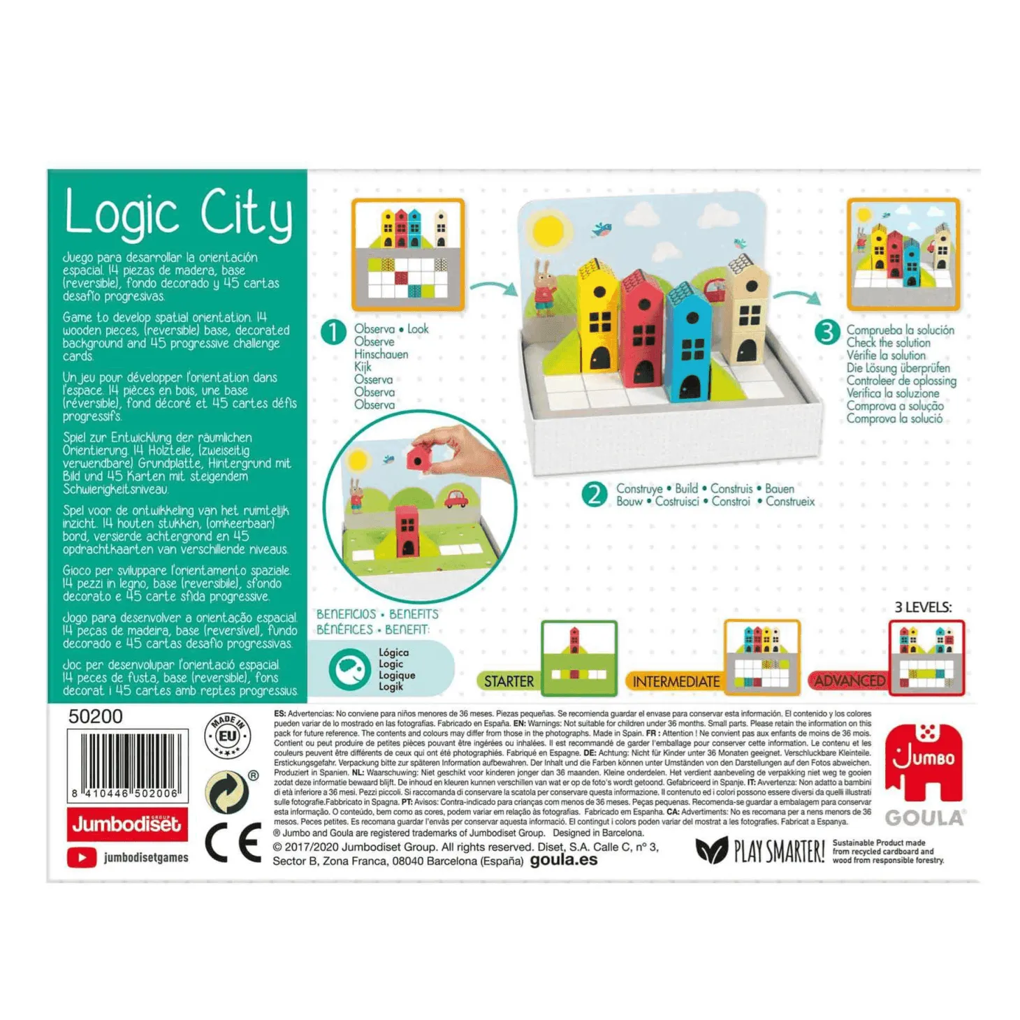 Goula Juego Preescolar Educativo Logic City