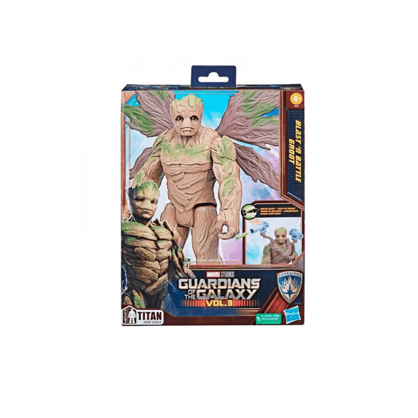Guardianes De La Galaxia Vol. 3 Blast´n Battle Groot Titan Hero Series