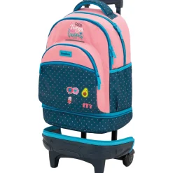 HAPPEN Mochila con Carro Extraíble 44,5 cm: Versatilidad y Comodidad para el Colegio