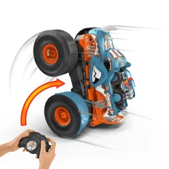 Hot Wheels Monster Trucks HW Transforming Rhinomite RC a escala 1:12 con camión de juguete Race Ace