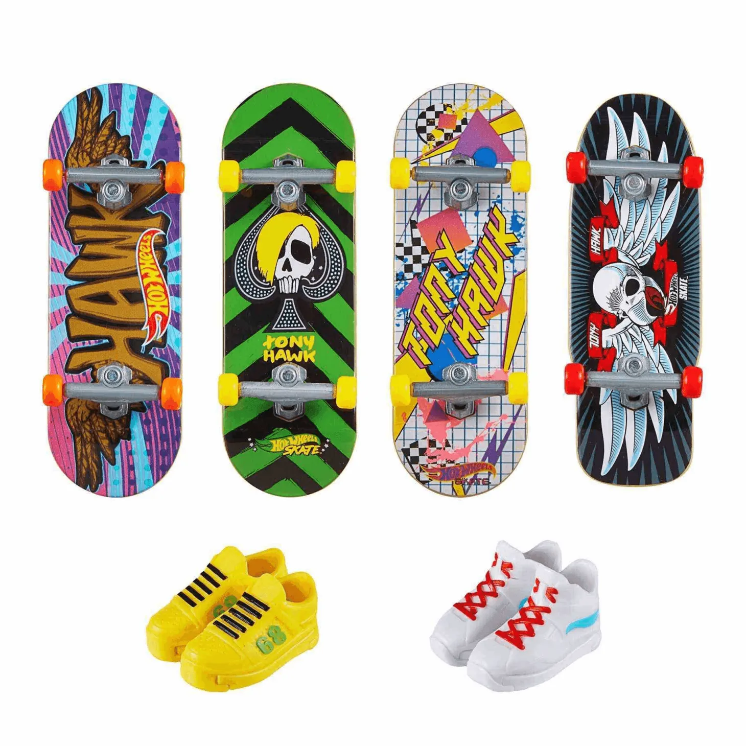 Hot Wheels Pack 4 Skates modelos surtidos 5 años