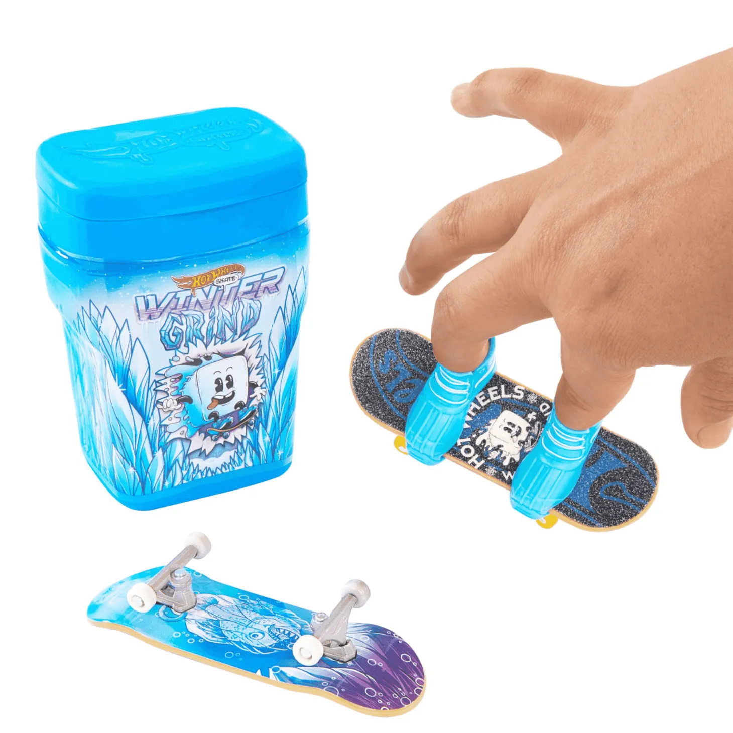 Hot Wheels Skate Caja de chicles con 2 Monopatines