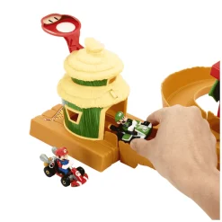 Hot Wheels Super Mario Bros Isla Kong Pista para coches de juguete 3 años (Mattel HMK49)