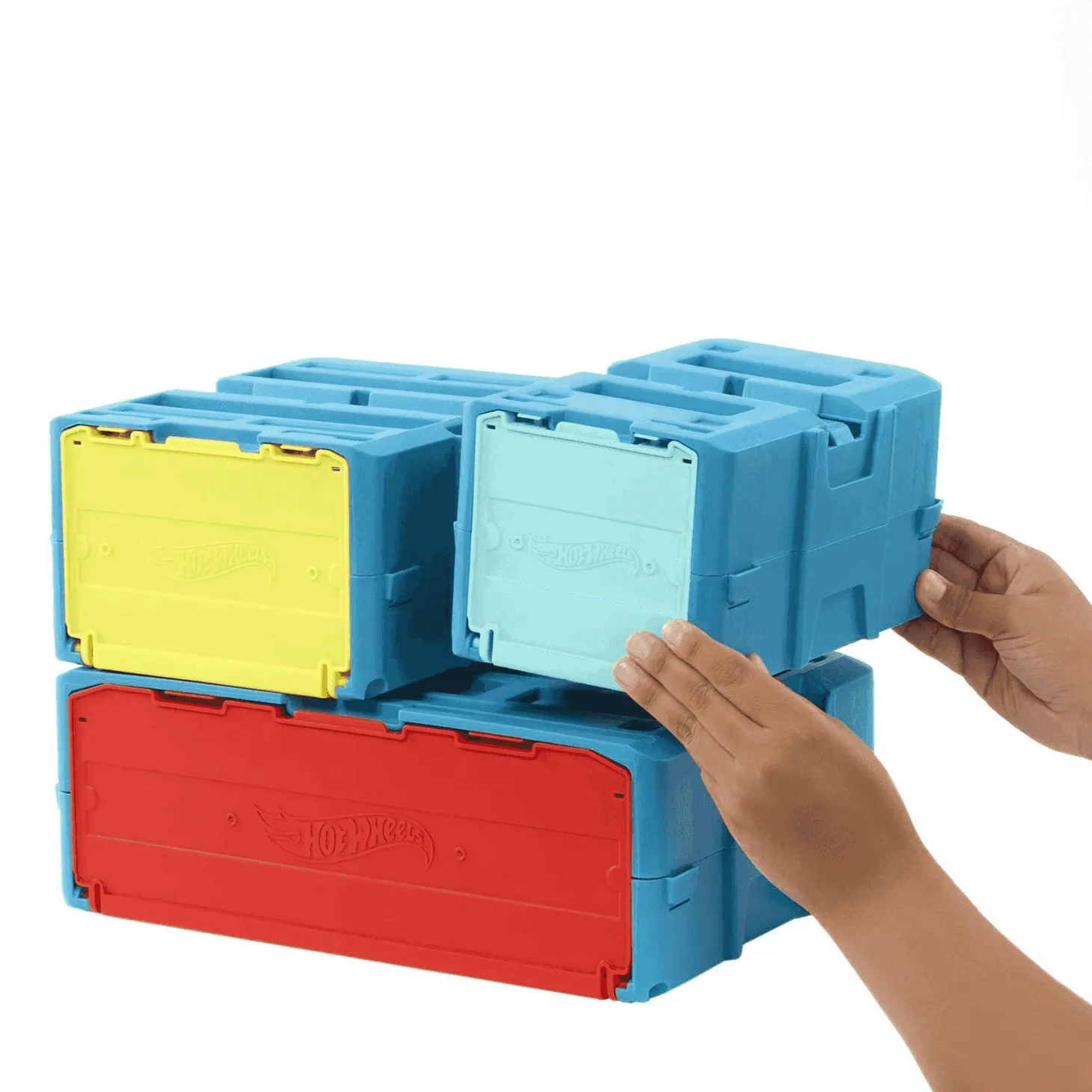 Hot Wheels Track Builder Acrobacias fuego Pista coches juguete 6 años