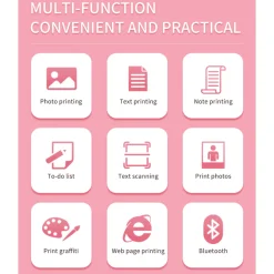 Impresora Térmica Mini Portátil X1 - Sin Tinta, Multifuncional y Compacta