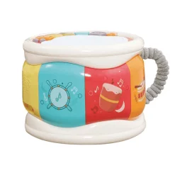 Infant Planet Tambor Multijuegos – Juguete musical con luces y modos de juego (18m+)