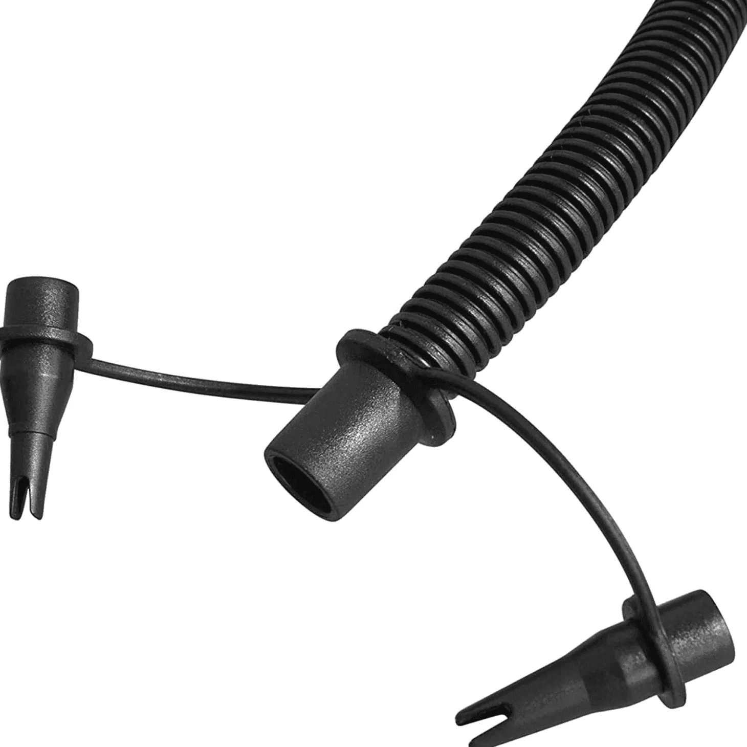 Inflador Manual Air Hammer 36 cm con Manguera Flexible y 3 Adaptadores