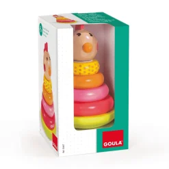 Juego Apilable de Madera Gallina