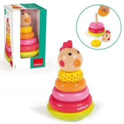 Juego Apilable de Madera Gallina