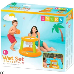 Juego Basket Hinchable y Flotante Intex 67x55 cm