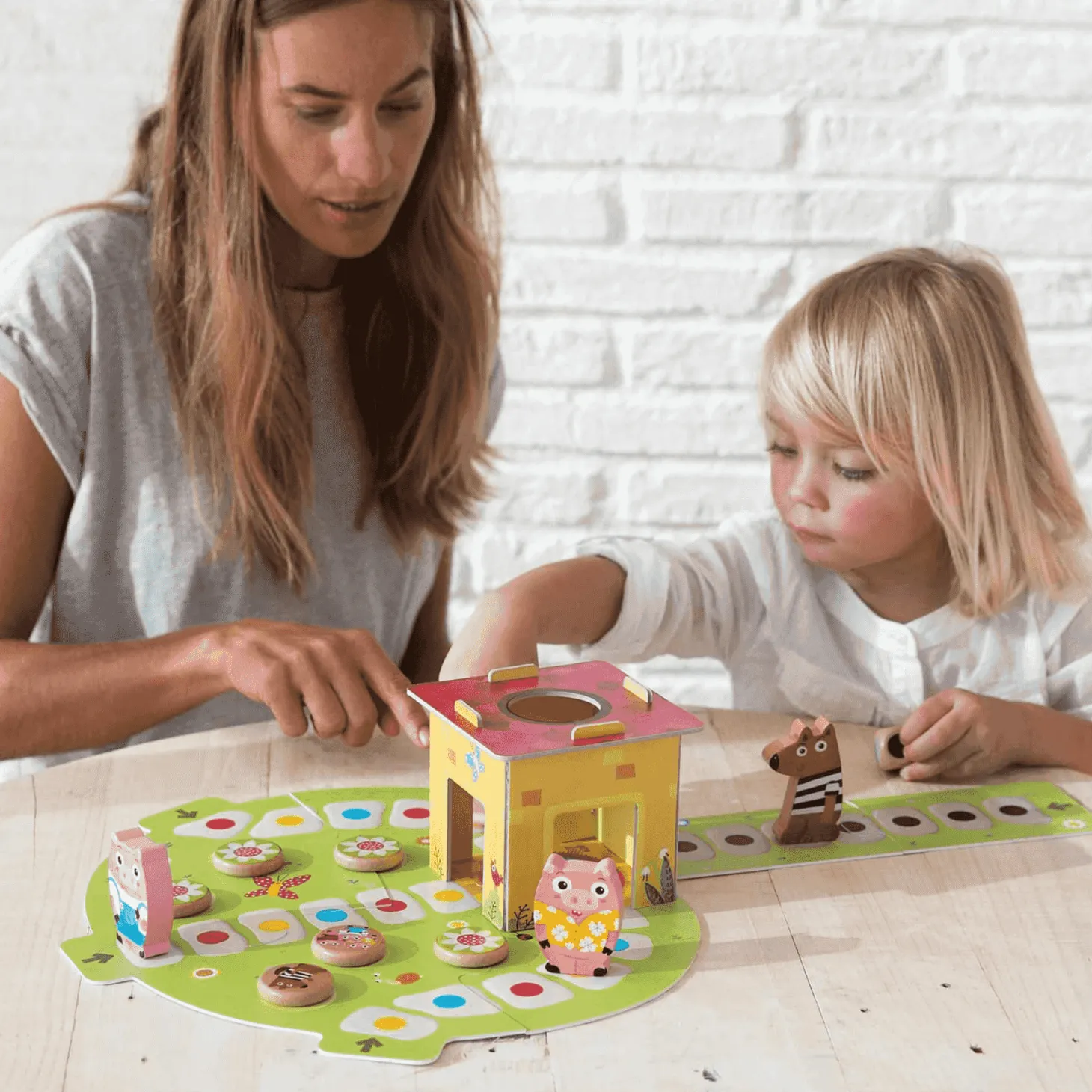 Juego de Mesa Los 3 Cerditos | Juguetes de Madera