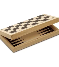 Juego 3 en 1 de Madera – Ajedrez, Damas y Backgammon