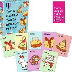 Juego Taco, Gorro, Tarta, Regalo, Pizza