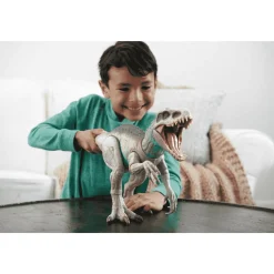 Jurassic World Indominus rex Camúflate y lucha Dinosaurio de juguete con luces, sonidos,