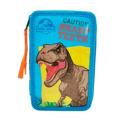 Jurassic World Plumier 3 Pisos con Material Escolar