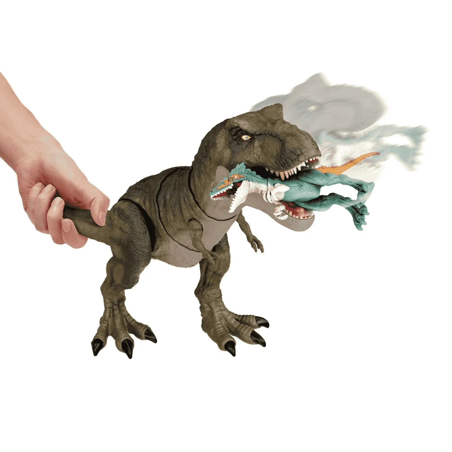 Jurassic World T-Rex golpea y devora Dinosaurio de juguete 4 años