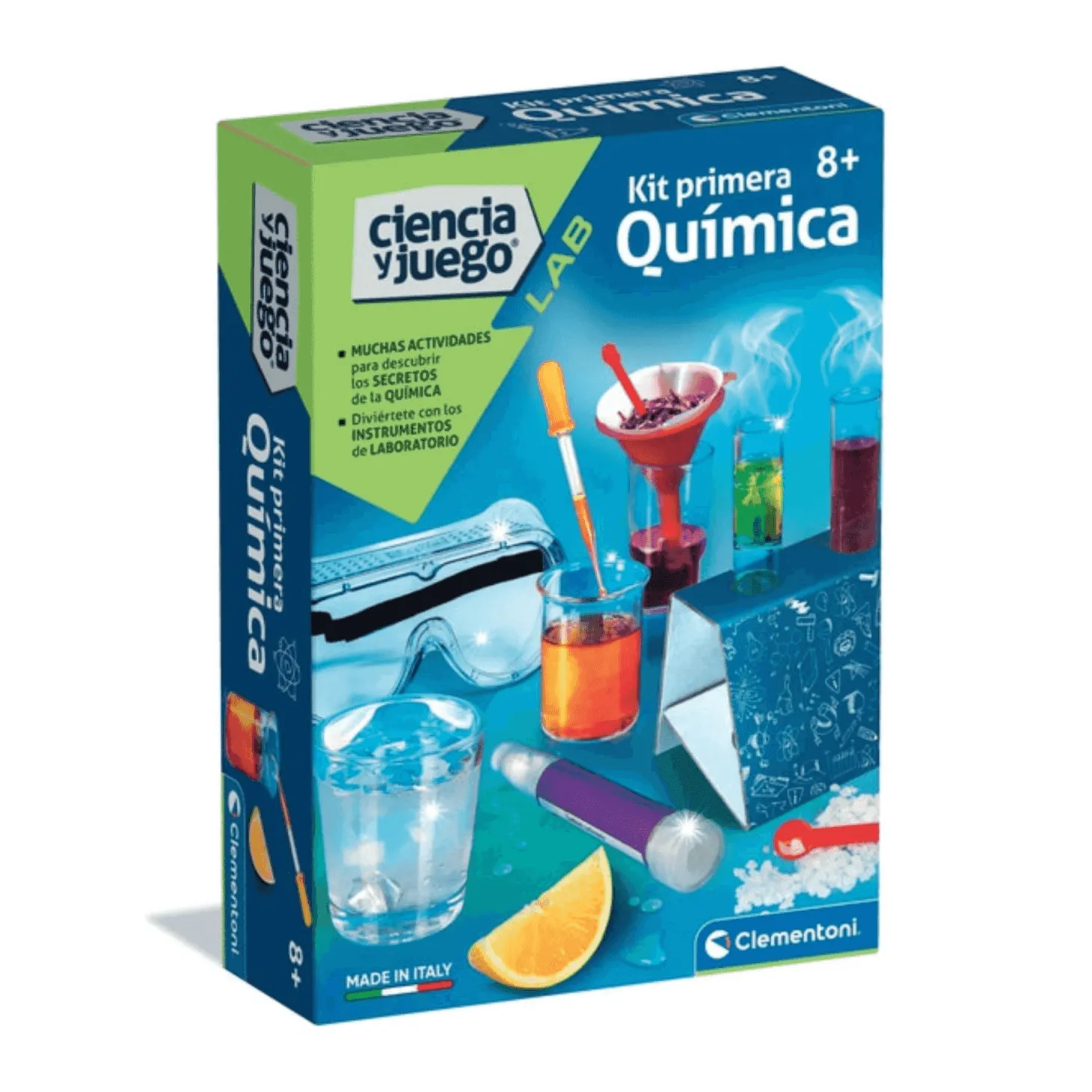 Kit Primera Química Clementoni | Experimenta, Mezcla y Descubre | Desde 8 Años
