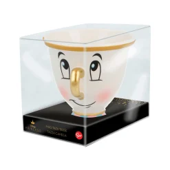 La Bella y la Bestia Taza Cerámica 3D Chip 190 ml en Caja Regalo
