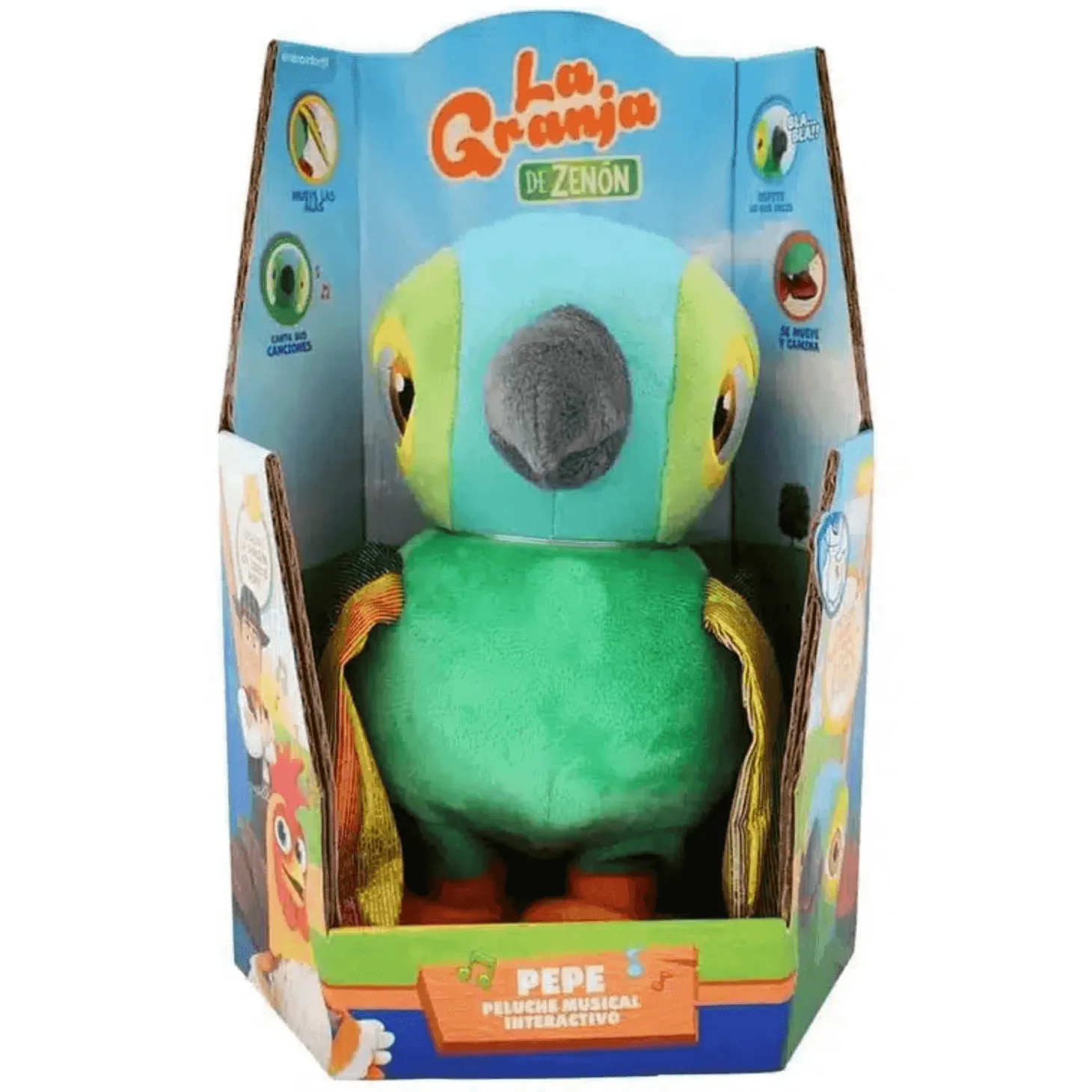 La Granja de Zenón Peluche Lorito Pepe | Juguete Infantil