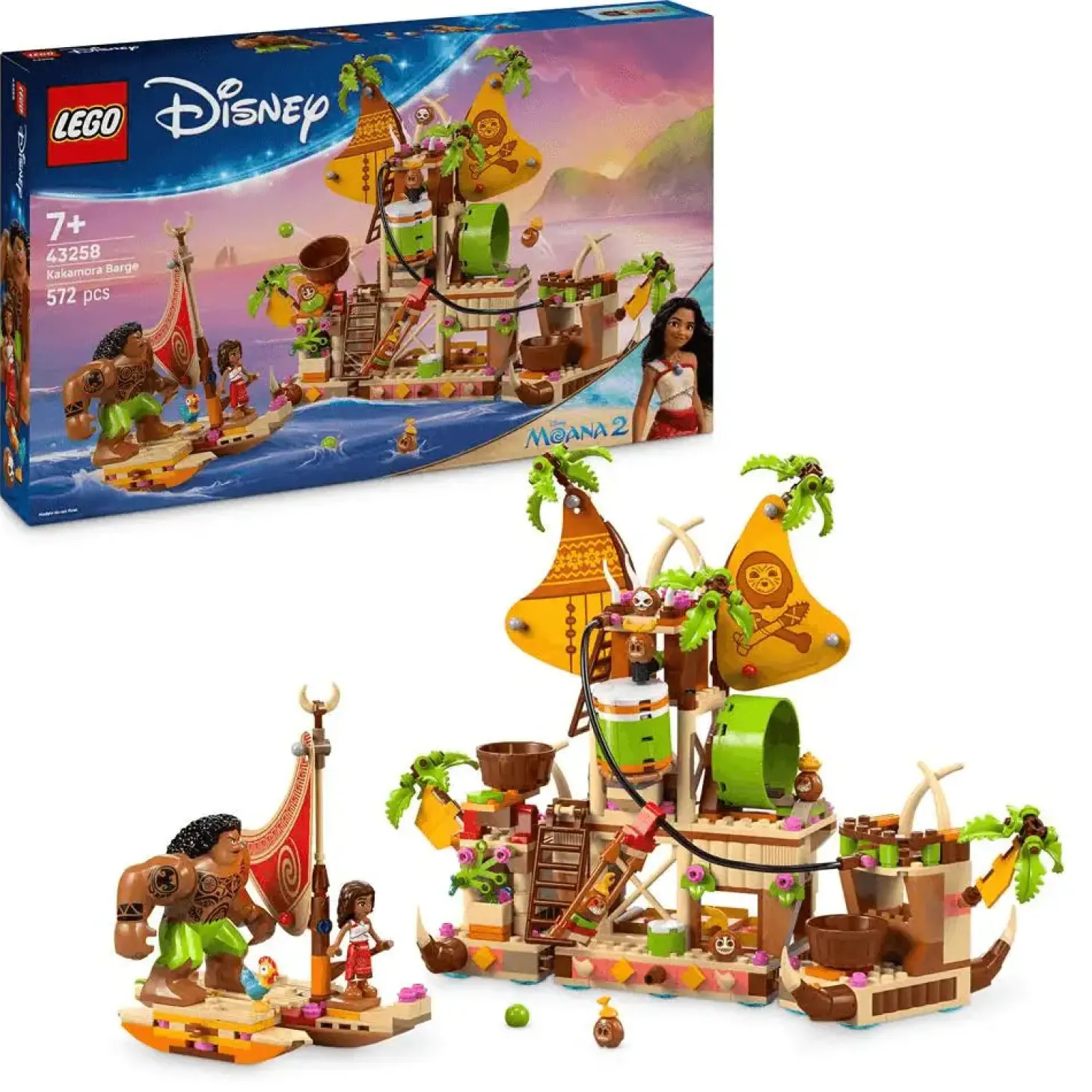 LEGO | Disney Vaiana 2 Barcaza de los Kakamora Set 43258