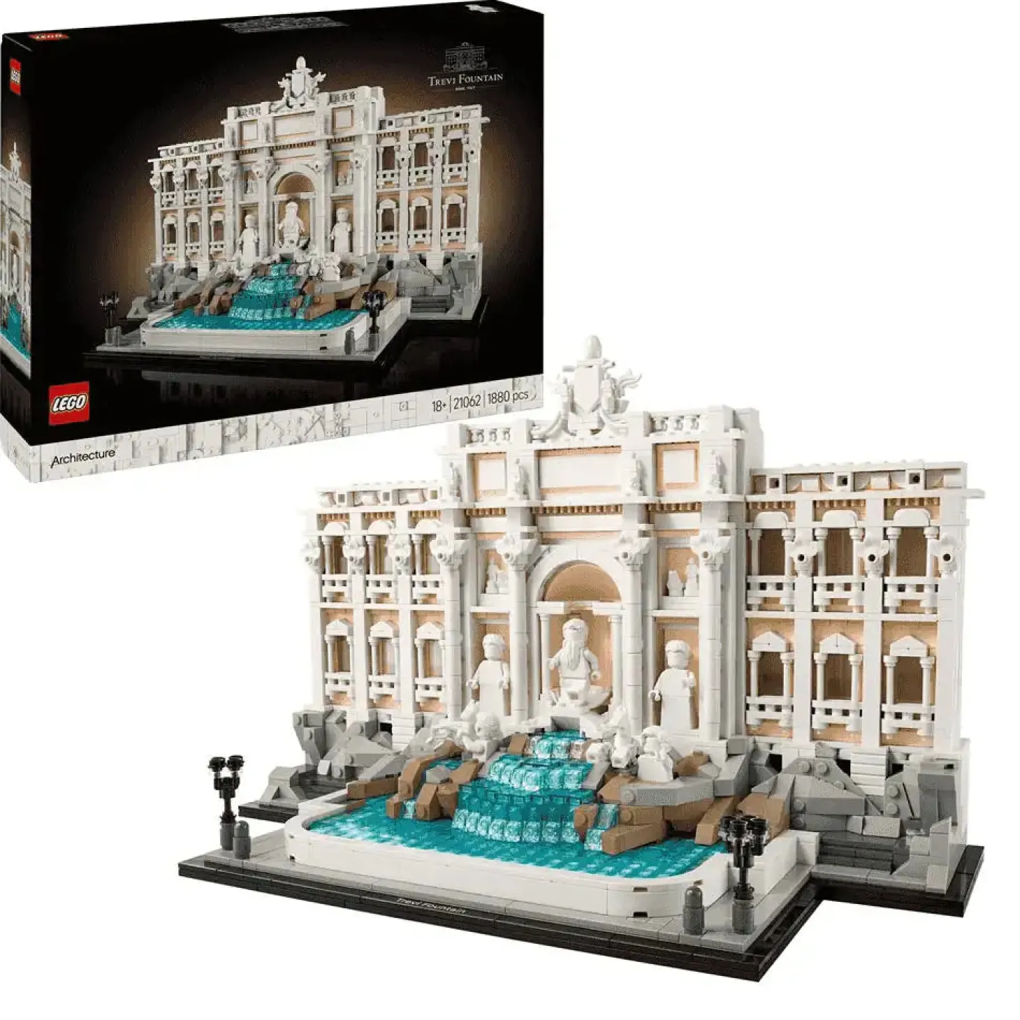 LEGO Architecture Fontana di Trevi Modelo, monumento 21062